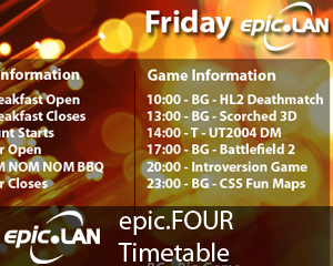epic4 Timetable