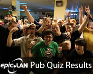 Pub Quiz Results